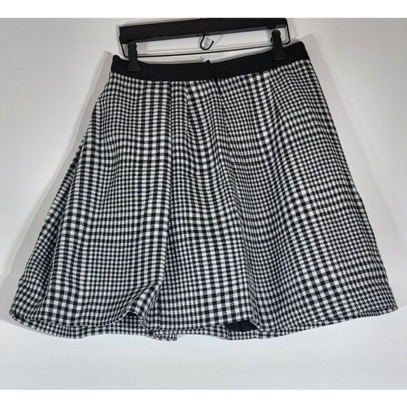 Marc Jacobs Black & White Houndstooth Pleated A-Line Skirt, Womens Size 4 - Picture 3 of 5